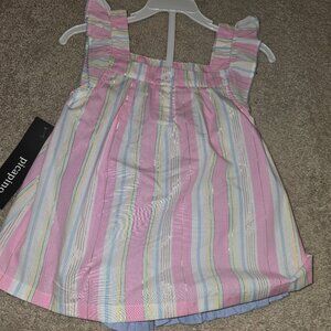 Picapino striped Top/Ruffle Shorts (NWT)